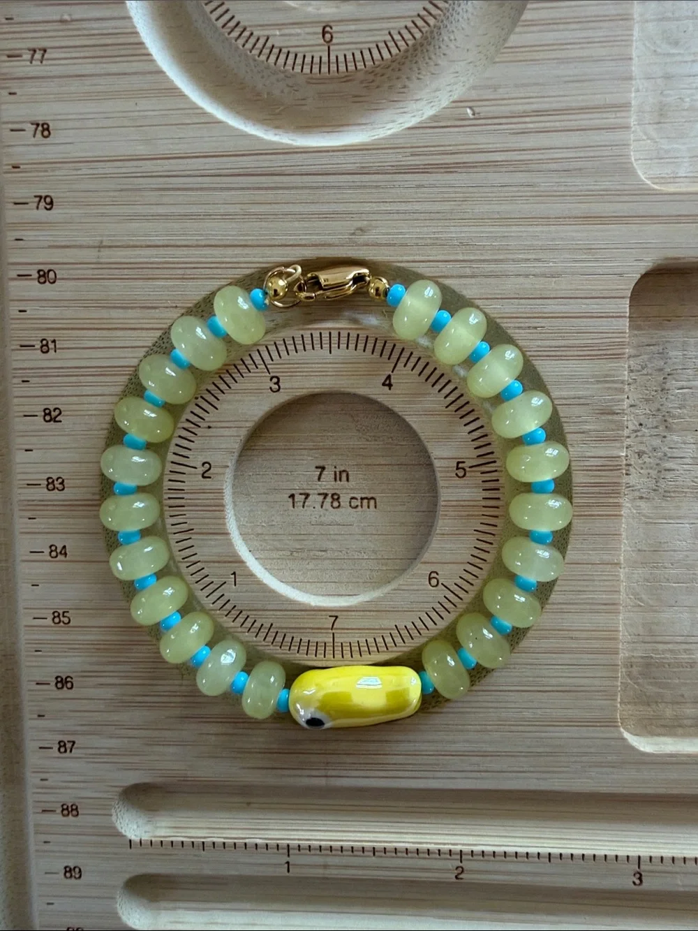 Yellow Beaded Fish Bracelet - Accessory